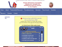 Tablet Screenshot of laschoolscout.com